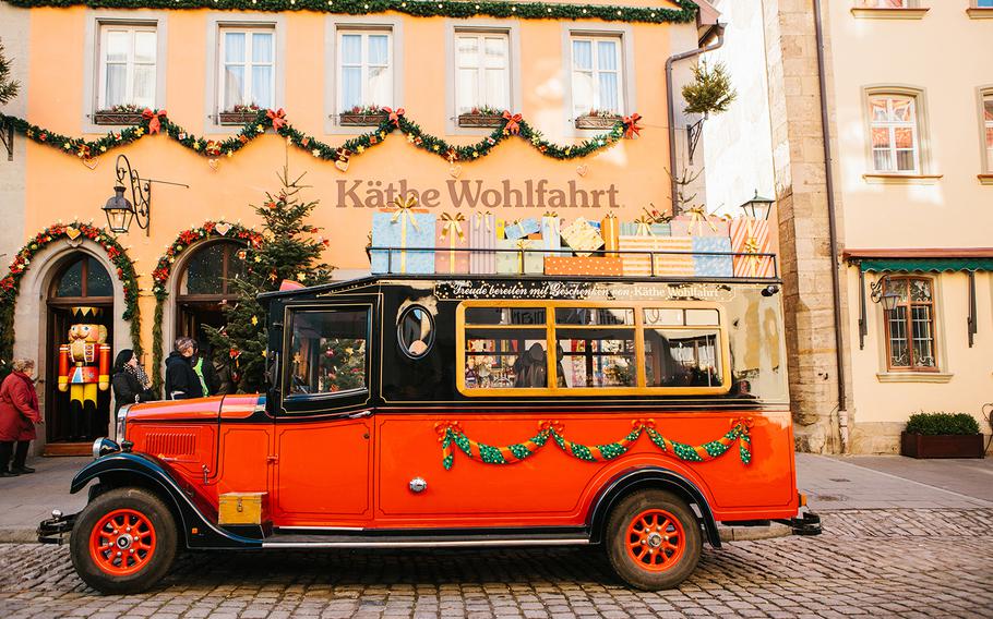 Kathe Wohlfahrt's Christmas store in Rothenburg ob der Tauber, Germany, is one of the hottest destinations in a town very popular with tourists.