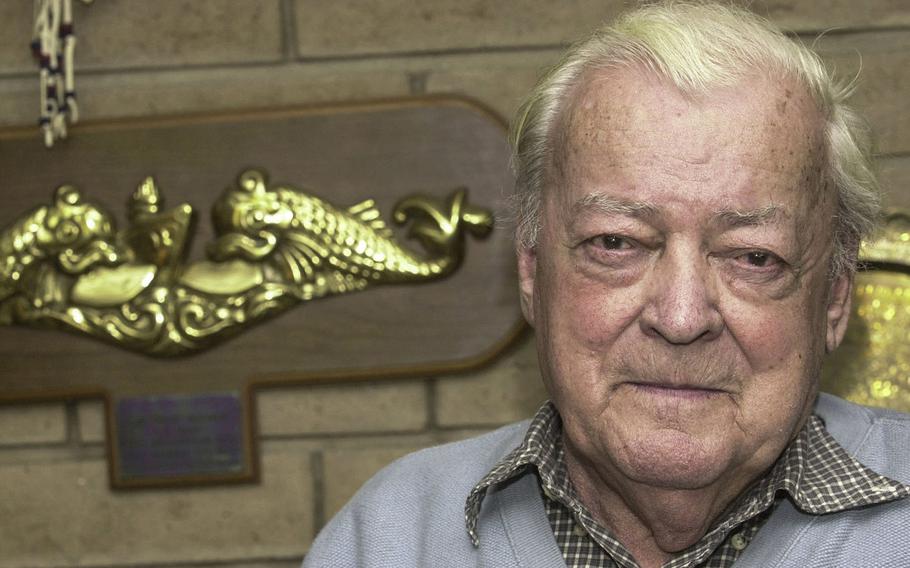 Lloyd "Pete" Bucher, the former commanding officer of the USS Pueblo, at his home in California in February, 2000.