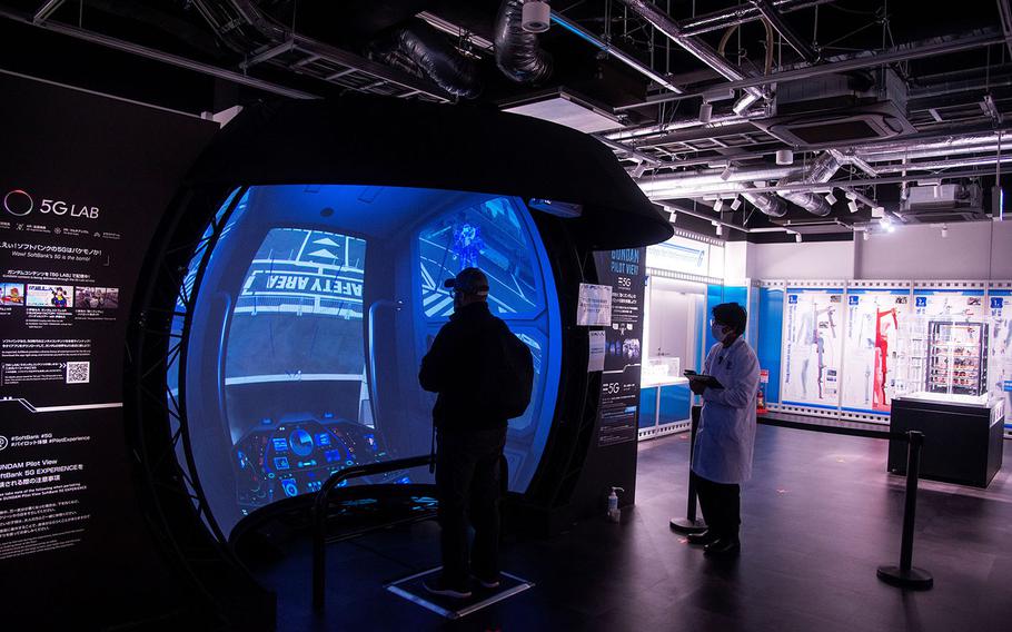 The pilot view experience at Gundam Factory Yokohama is linked to the full-size robot outside and shows you what it would be like to be at the controls inside the cockpit of a real Gundam. 