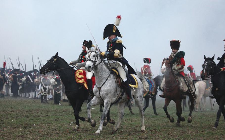 The Battle of Austerlitz from 1805 is regularly re-enacted near Tvarozna, Czech Republic. This year, the date is Nov. 27-29.