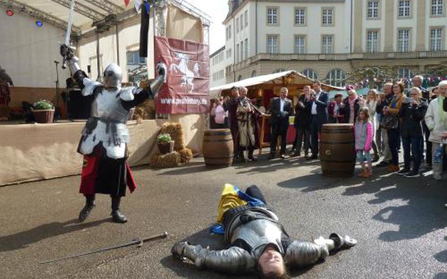 The Easter Spectacle at the Reduit goes medieval April 20-22 with three days of period-appropriate live music, entertainment and hearty food and drink in Mainz-Kastel, Germany. 