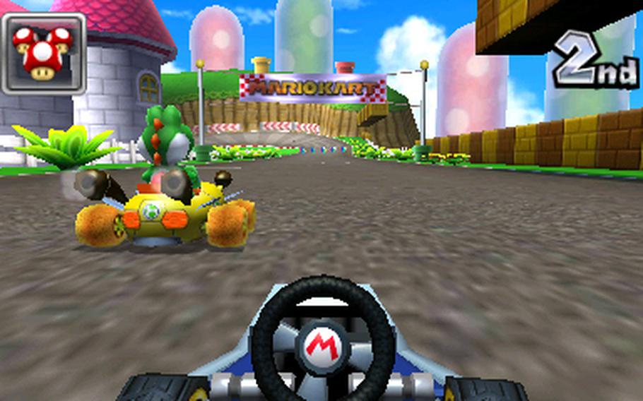 Mario Kart 7 allows you to play through your character's eyes and control your kart by physically tilting your system. It's an OK idea, but terrible in practice.