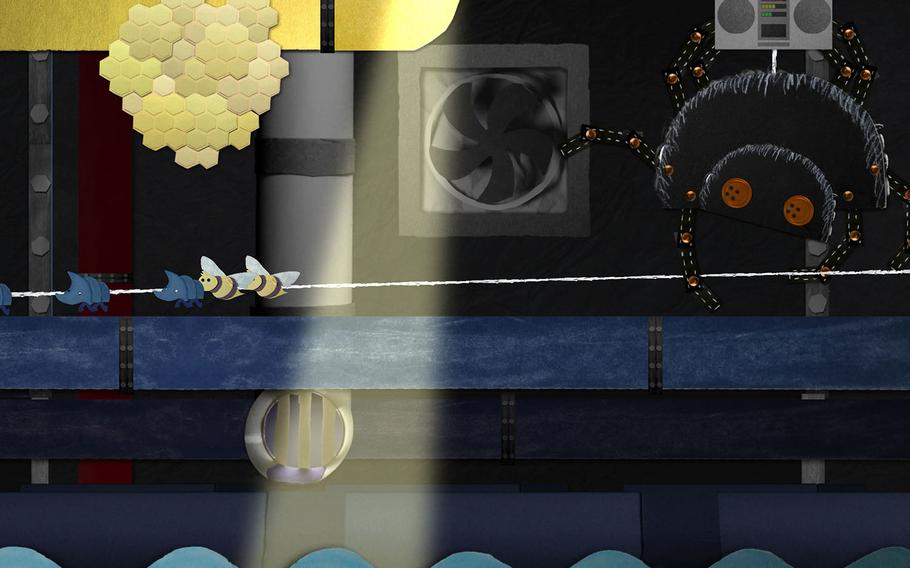 The adorable art style of "Ephemerid: A Musical Adventure" hides some pretty dark moments. 
