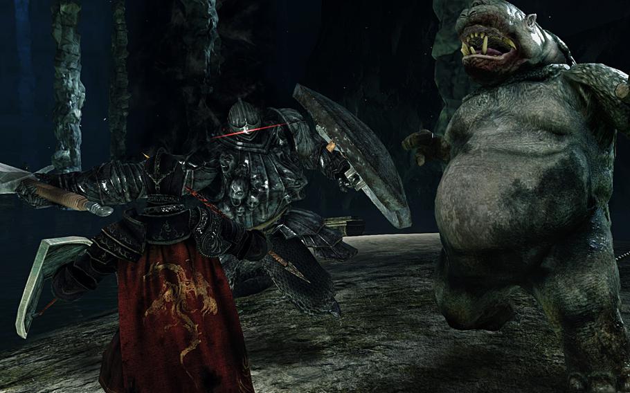 Unyielding opponents: Killing them yields “souls” that are gathered and applied toward new gear or abilities. Players need to harvest a lot of souls if they want to be successful — hence the “farming.”