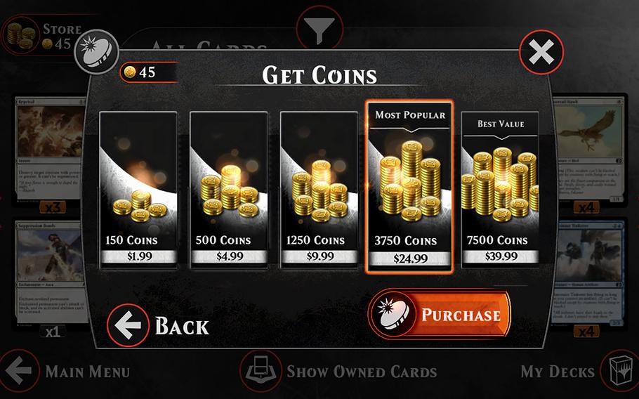 One of the unpleasant side effects of "Magic Duels" being free-to-play includes a hard cap on how many coins a player can earn in a day. At launch, that number was an easily-reached 200, but the developers have since doubled that amount. Now, it takes some real dedication to reach that daily cap. 