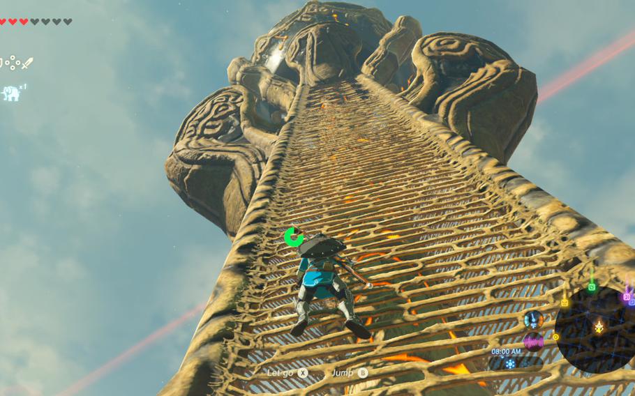 The Legend of Zelda: Breath of the Wild avoids much of the general unpleasantness that comes with boring open world game design, but there is no getting away from climbing towers to unlock points of interest. 
