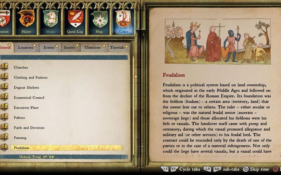 "Kingdom Come: Deliverance" is is educational and entertaining. If only there was a word for that. 
