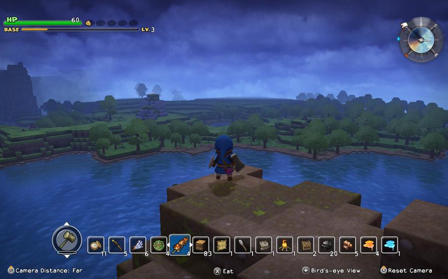 Managing hunger is a small part of Dragon Quest Builders, but it's non-obstrusive easily taken care of with items found while exploring the world. 