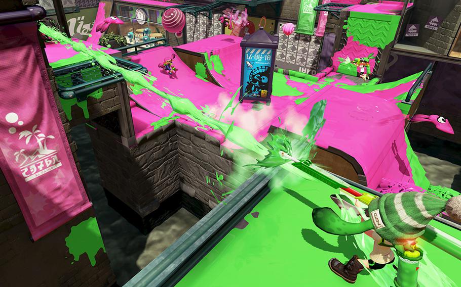 "Splatoon," a third-person team shooter, substitutes bullets and blood for paint and splat, and adds in a colorful palette of weapon classes, player upgrades and some skate-park punk attitude, but the game’s matchmaking is a time-sucking wasteland.