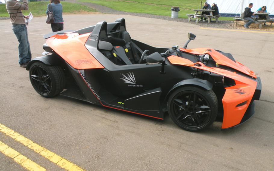 The track-ready KTM X-BOW is lightweight thanks to its carbon monocoque frame, technology that is standard in today's Formula 1 cars. It has no doors, roof or windshield and can reach 100 kilometers per hour -- about 62 mph -- in 3.9 seconds, according to the KTM's website.