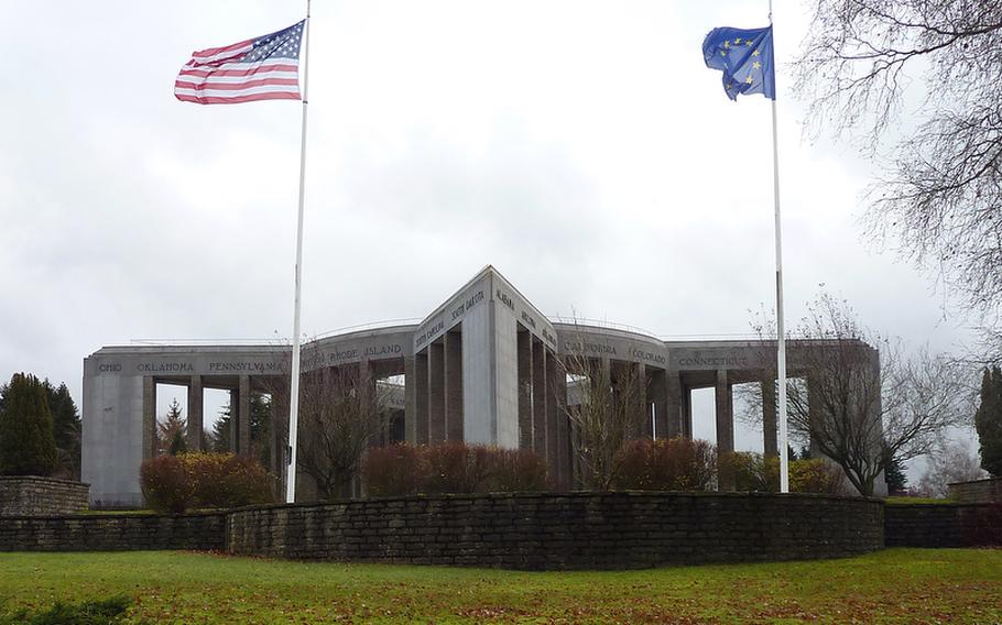 The Mardasson Memorial on the outskirts of Bastogne, Belgium, is in the form of a five-pointed star and honors the memory of American soldiers killed, wounded or missing in the Battle of the Bulge.