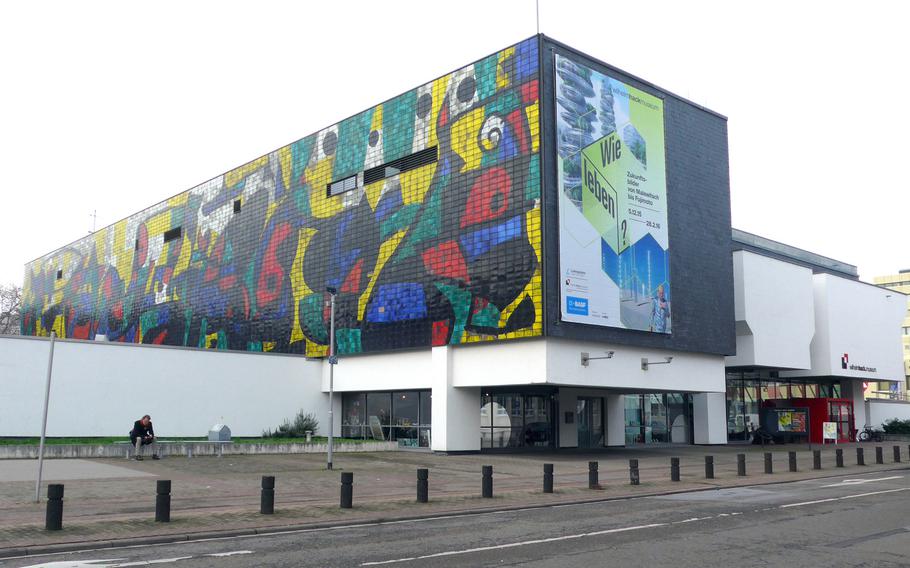 The "Miro Wall" adorns a side of the Wilhelm-Hack-Museum in Ludwigshafen, Germany. The painter and sculptor Joan Miro designed the gigantic work of art and Joan Gardy Artigas transferred Miro's design onto ceramic tiles and fired them. The museum collection is centered on modern art, but also features medieval art and items from the Roman era in Germany.