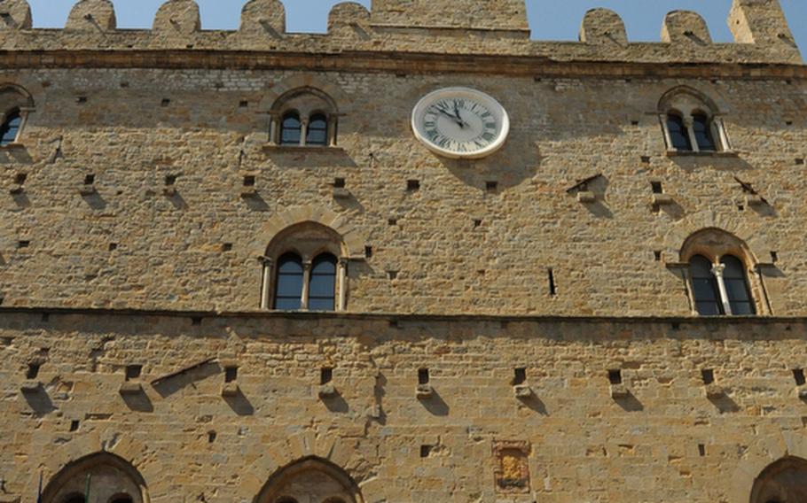 The Palazzo dei Priori, built between 1208 and 1257, is said to be the oldest palace in all of Tuscany. The fa?ade is decorated with coats of arms dating to the Florentine magistrates who governed between the 15th and 16th centuries.