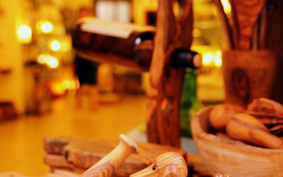 While alabaster items are prominent souvenirs from Volterra, Italy, gifts made from aromatic olive wood also are  popular.