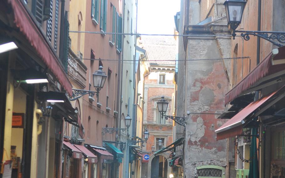 Bologna is known for its porticoes, but not all its streets are wide enough to feature covered walkways. Fruits, vegetables and fresh food have been sold for centuries on this small street off Piazza Maggiore.