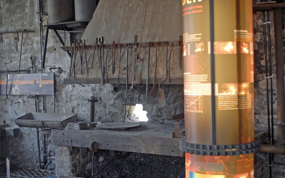 This workshop, built from 1903 to 1912, is one of the industry-themed showcases of Stöffel Park in Enspel, Germany. It gives visitors insight into the craft of a smith and explains how steel was produced and made into various items.