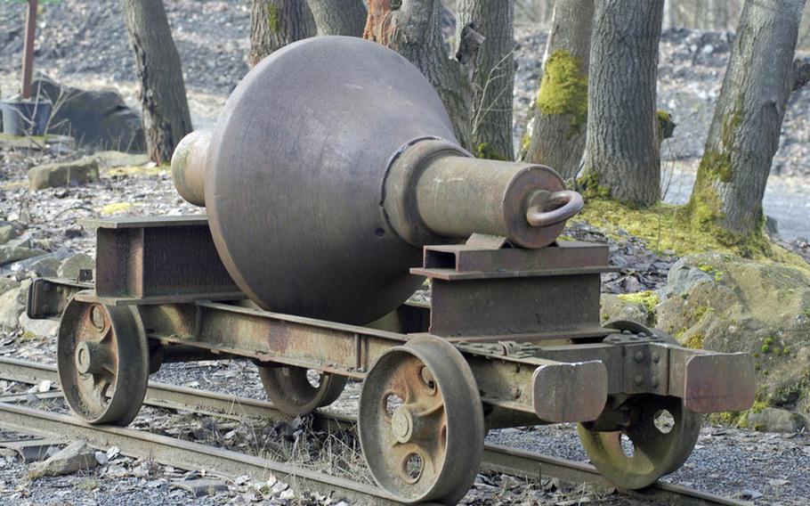 Mining equipment and other vehicles used years ago adorn many of the paths at Stöffel Park in Enspel, Germany. The park's themes cover the industrial, geological and natural history of the area.