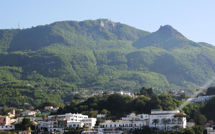 Mount Epomeo doesn&#39;t seem so daunting from the port of Casamicciola, does it? But the summit of the dormant volcano is the highest point on the Italian resort island of Ischia, about an hour&#39;s ferry ride from Naples and Pozzuoli.
