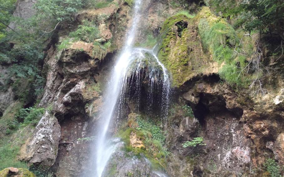 The town of Bad Urach, about 30 miles south of Stuttgart, offers not only a quick escape from the city, but also a waterfall amid a peaceful forest.Visitors can get close enough to feel the waterfall's mist.