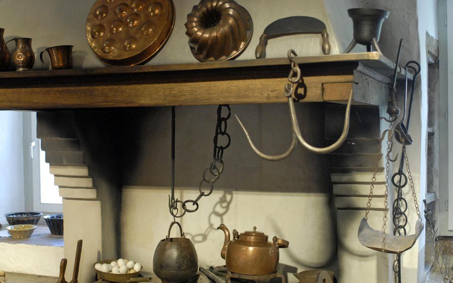 A reconstruction of the Grimm family's kitchen is among the features at the Brüder Grimm-Haus in Steinau an der Strasse, Germany.