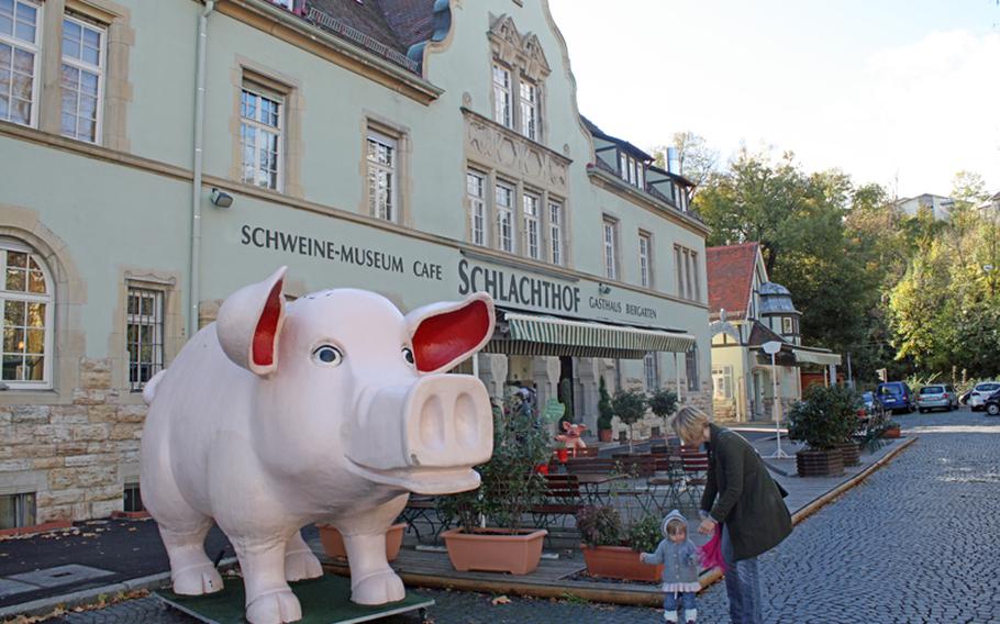 A mighty fine swine greets visitors to the Schweine Museum in Stuttgart, Germany, which opened in 2010. The museum is all about the role of the pig in society and spotlights the pig as cartoon character, stuffed animal and food staple.