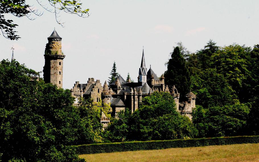 The Löwenburg castle is one of many striking attractions at Bergpark Wilhelmshöhe in Kassel, Germany. The park also offers wooded paths and other nature attractions.