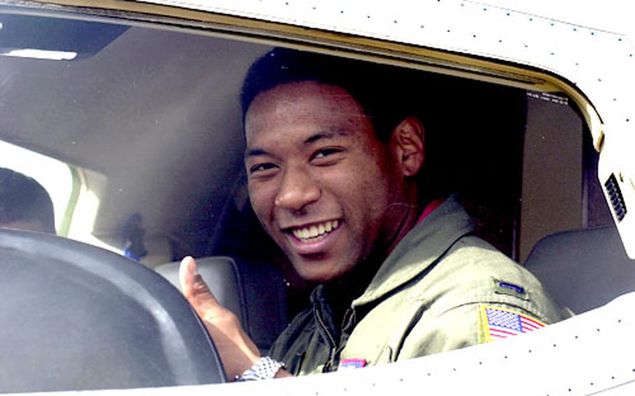 1st Lt. Zensaku Munn, a Robert D. Edgren High School graduate, flies a C-21 for Yokota Air Base’s 459th Airlift Squadron.