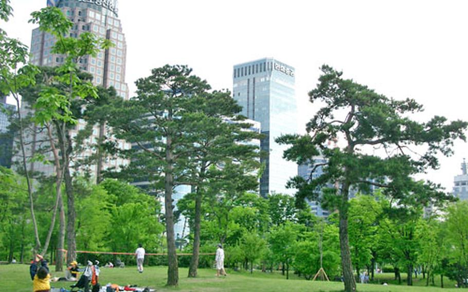 Yeouido Park, Seoul’s answer to New York City’s Central Park.