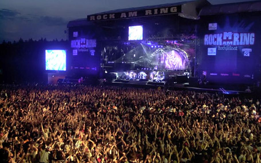 From early afternoon until late in the evening, you can catch more than 100 bands at Germany’s annual Rock-am-Ring festival.