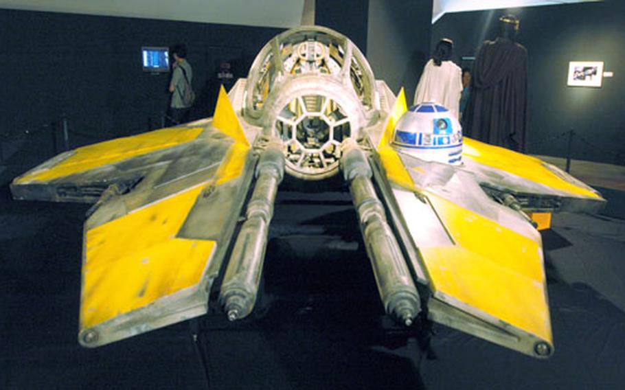 Visitors can check out Annakin Skywalker’s life-size Jedi starfighter with R2-D2 at the Tokyo International Forum exhibit at the Meguro Museum of Art.