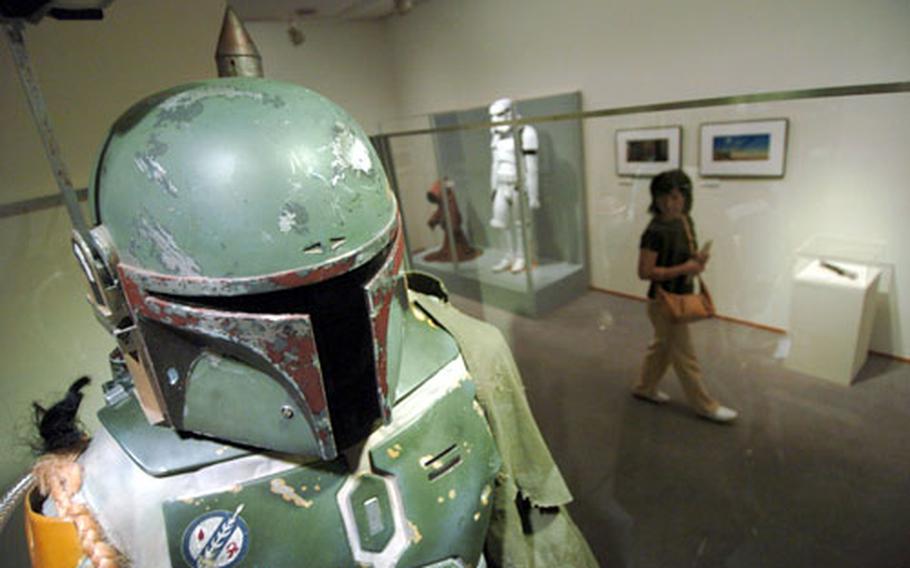 Museum visitors can check out the life-size costume of Star Wars icon Boba Fett at the Meguro Museum of Art.
