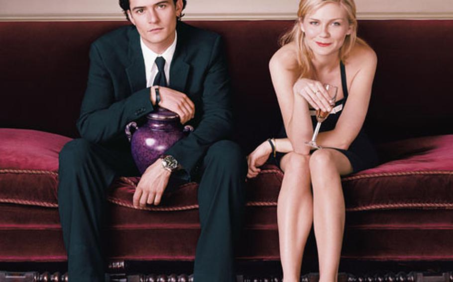 Orlando Bloom and Kirsten Dunst star in Cameron Crowe’s “Elizabethtown,” one of several movies that will be shown at the London Film Festival.