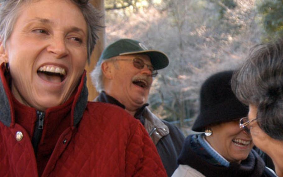 Laughter is a key ingredient to the Good Time Trekkers — a group made up of American teachers at the Department of Defense Dependents Schools and Japanese tour guides.