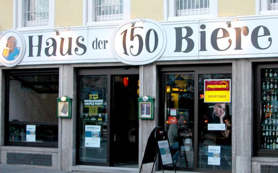 Go around the world in 150 beers at Würzburg, Germany’s Haus der 150 Biere. The casual bar stocks international brews, served up in a friendly atmosphere full of Germans and Americans.