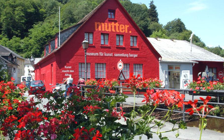 The mutter museum for art, collection Berger, is in Amorbach, Germany, about 60 miles southeast of Frankfurt. The collections include Pepsi-Cola items, wacky teapots, dolls and art.