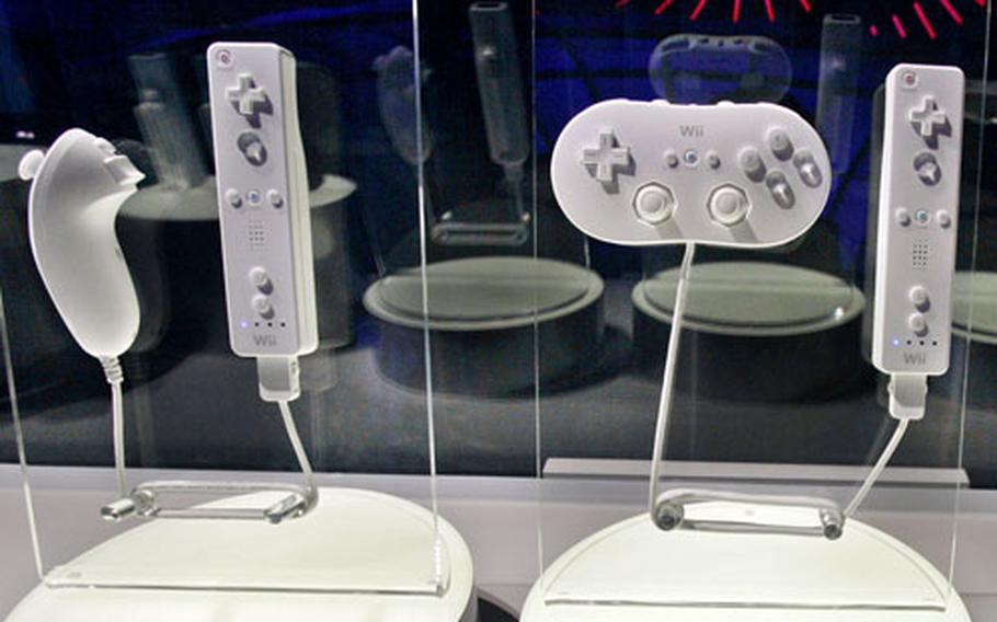 The Nintendo Wii controller comes in multiple flavors, including the nunchuk style, left, and the classic style, right.