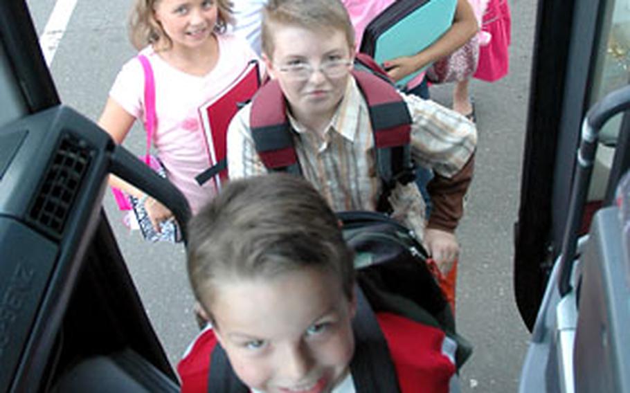 Students are ready to return to Department of Defense Dependents Schools wearing the latest in back-to school fashions.