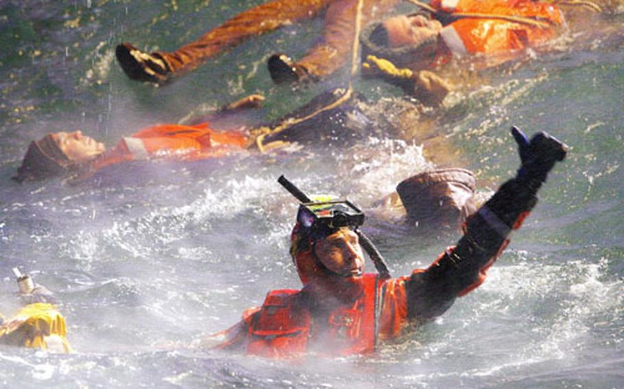 Kevin Costner, in a scene from “The Guardian.”