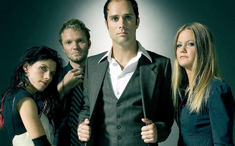 Skillet’s new CD, “Comatose,” debuted at 55 on Billboard’s Hot 200 albums chart earlier this month. From left are Korey Cooper, Ben Kasica, John Cooper and Lori Peters.