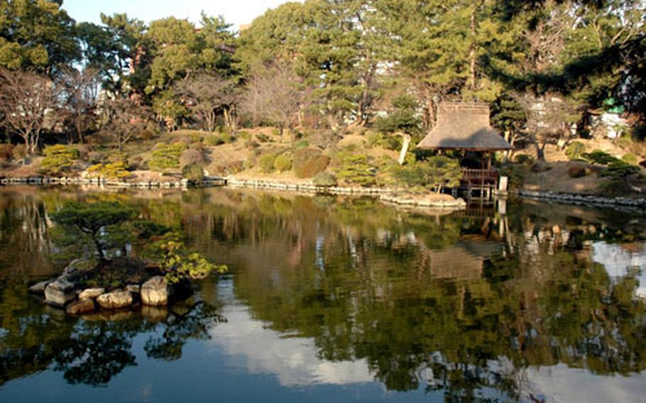 Shukkei-en Garden is a small but carefully planned garden originally built in the late 15th century. Replanted and tended after the atomic bomb explosion, it serves as a respite from Hiroshima&#39;s busy streets.
