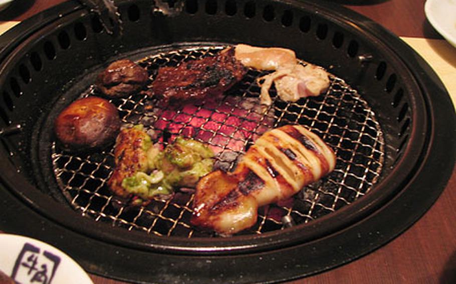 What are you hungry for? Shiitake mushrooms? Beef short ribs? Chicken in a basil pesto sauce? Squid? They have it all at Gyu-Kaku. Cook it your way.