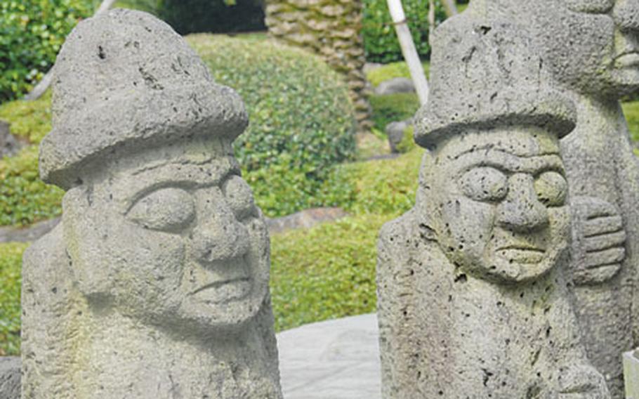 Jeju Island is famous for its harubang, or grandfather statues.