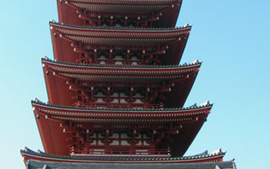 The Pagoda is a popular attraction in Asakusa.