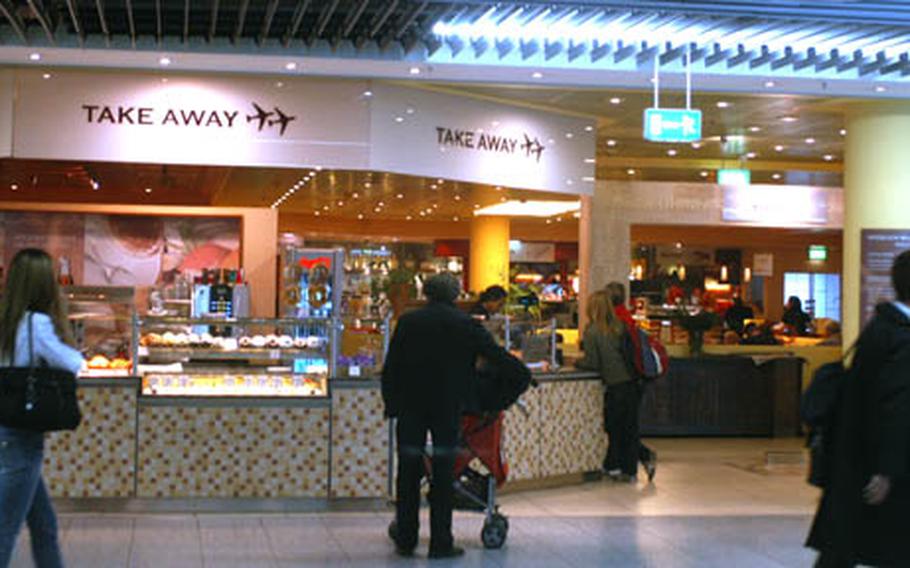 The food court in Terminal 1 at the Frankfurt International Airport is the unlikely spot for some really good sushi.