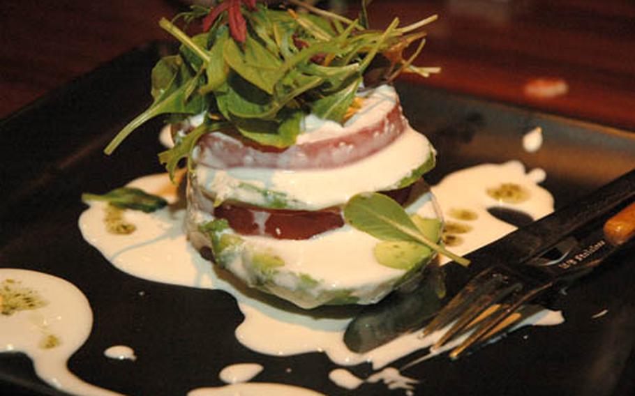 This avocado and tomato salad is a favorite at Hona Azabu.