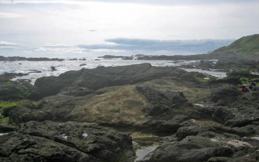 A natural playground of rock and sea, Jogashima Island attracks many tourists, though there were few around this Sunday in May.