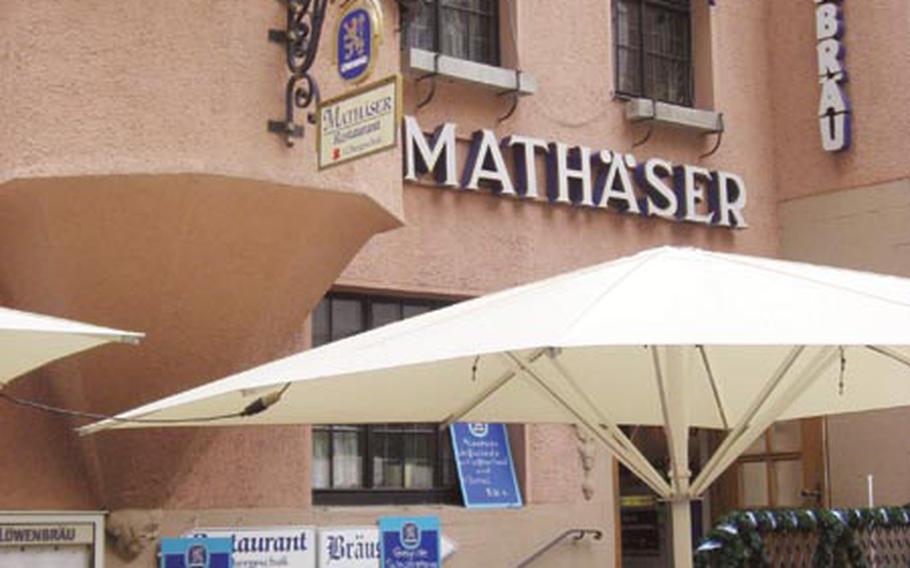 Mathäser in the Stuttgart city center provides a comforting German dining experience amid the hubbub of all the downtown restaurants and clubs.