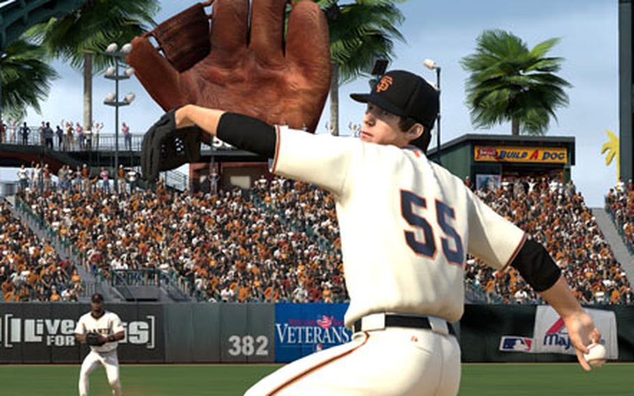 The PlayStation 3 version of “MLB 09: The Show” boasts impressive renderings and animations of big league players.