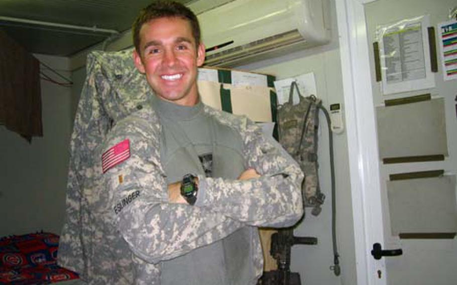 Second Lt. Nicholas Eslinger was awarded the Silver Star for his actions in Iraq.