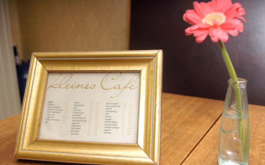 The Kleines Café is known for its simple elegance and lunchtime menu.